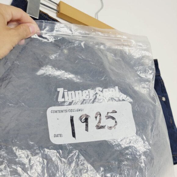 Wax Jean Women's Blue Cotton Pockets Flat Front High Rise Jean Short Size Small - Picture 12 of 12